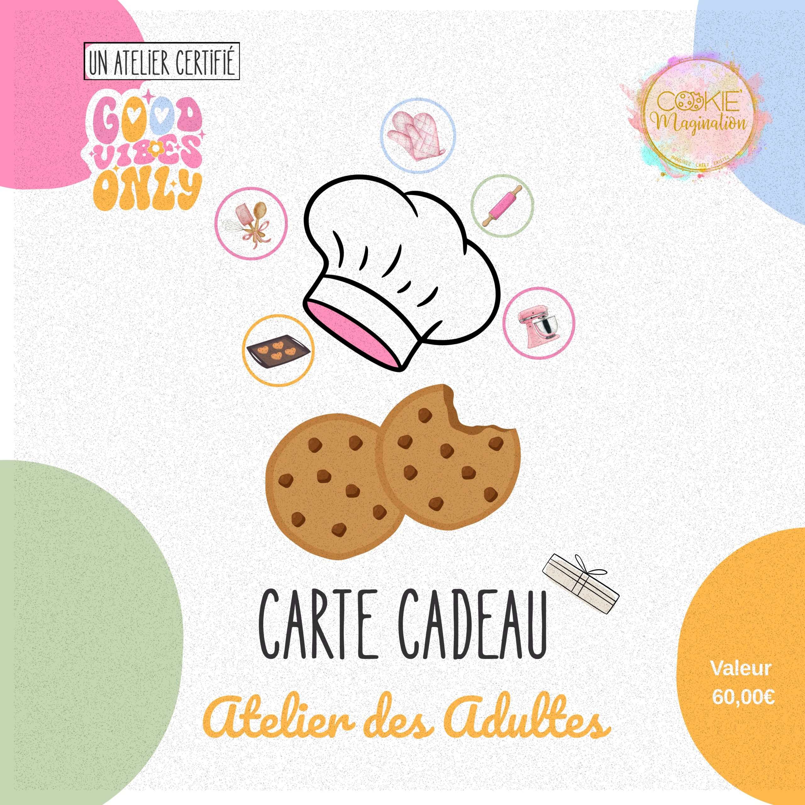 Carte Cadeau - Atelier Cookies pour Adultes
