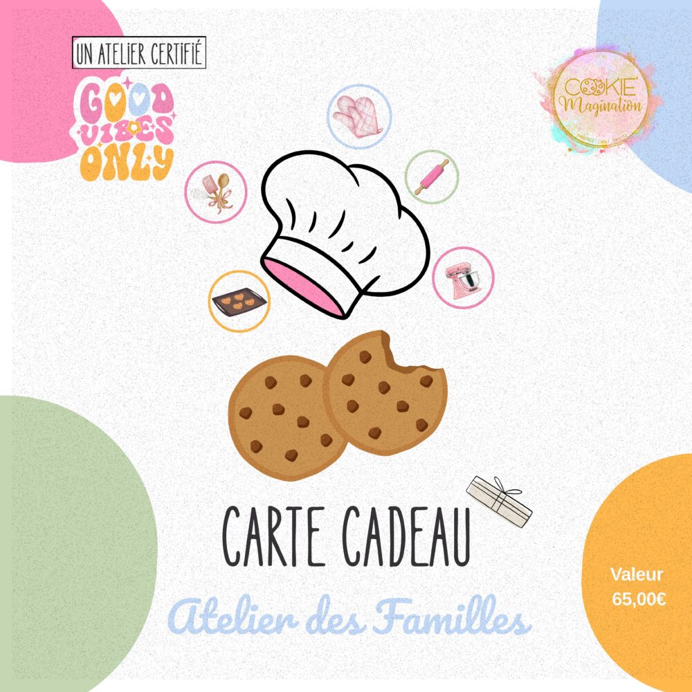 Carte Cadeau - Atelier Cookies en Famille
